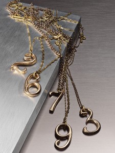 Plaza Number Small Necklace